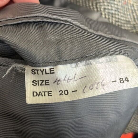 Magee Tweed Wool Blazer Sport Coat‎ 3Button Casual Gray Herringbone Jacket 44L - Picture 9 of 11